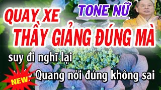 Quay xe, thầy giảng đúng mà