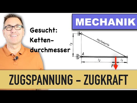 Strength of Materials | Tensile Stress | Determining Chain Diameter | Moment Theorem | Maximum Te...