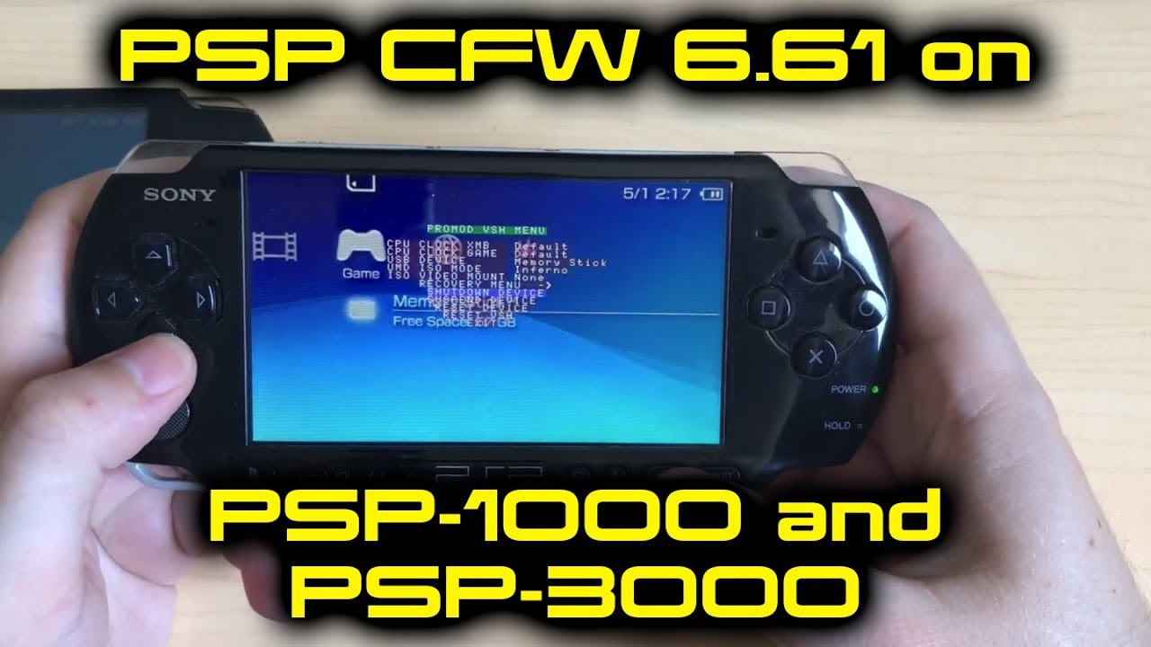 Sony PSP CFW 6.61 on PSP-1000 and PSP-3000