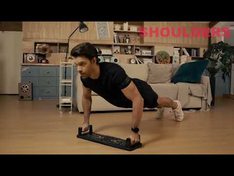 Solid Push Up Board 15 in 1 Home Workout Equipment Multi-Functional Pushup Stands//@JM-FitnessHub44