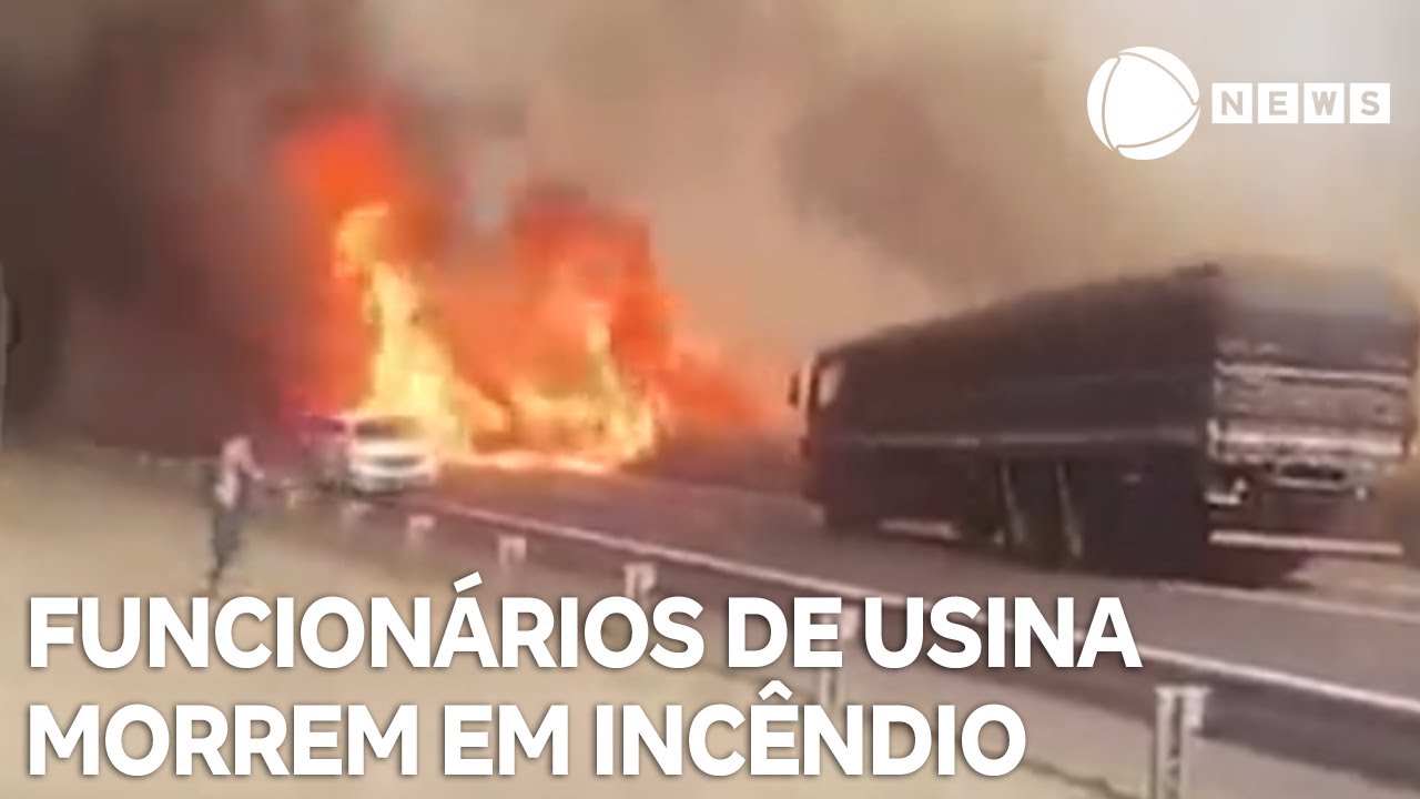 Dois funcionários de usina morrem em incêndio no interior de SP