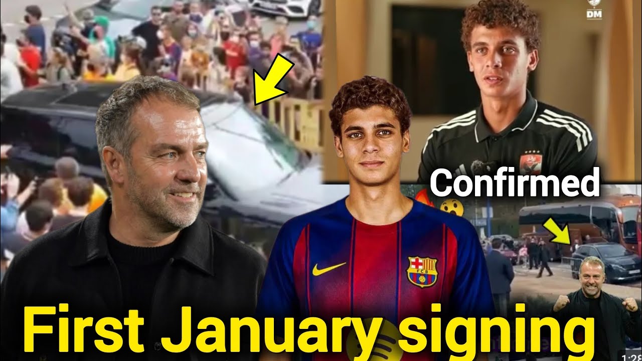 Good news✅ Barcelona first January signing has arrived 🚨 Hamza Abdulkarim welcome to Barcelona 