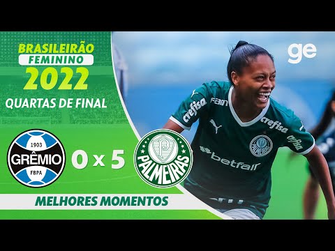 Gols e lances de Grêmio x Palmeiras