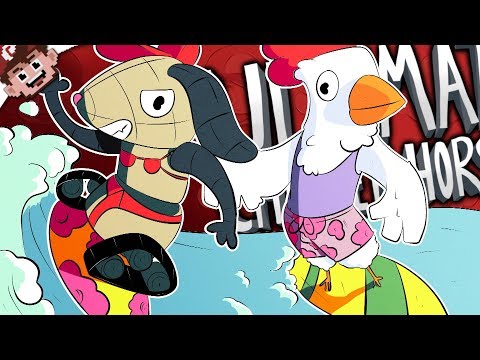 SURF CITY SHOWDOWN! | Pier Problems! (Ultimate Chicken Horse )