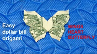 Phong Tran Origami | Dollar Bill Origami Wings Heart Butterfly | Money Origami