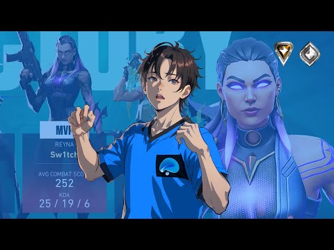 25 KILLS! MVP! SPLIT! REYNA VALORANT RANKED GAMEPLAY [ FULL MATCH VOD ]