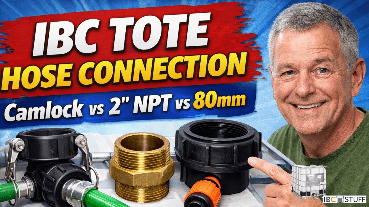 Connect a Hose the Right Way to an IBC Tote | Leak-Free Fittings - IBC ...