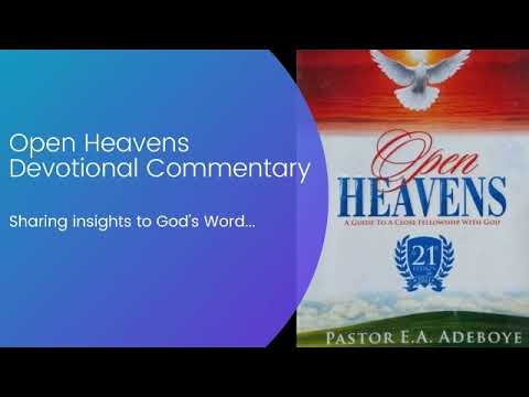 Open Heavens Devotional For Wednesday 22-12-2021 by Pastor  E.A Adeboye (Good Success VS Bad Success