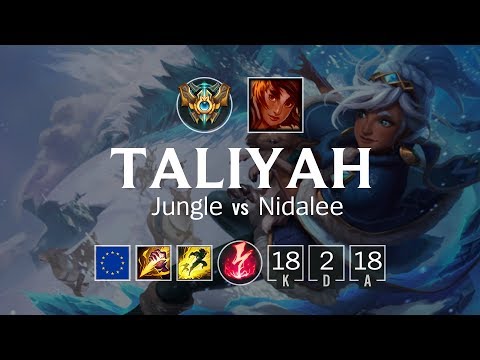 Taliyah Jungle vs Nidalee - EUW Challenger Patch 8.13
