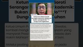 Ketum Pro Gibran Soroti Serangan Terarah Dokumen Akademik: Bukan Ijazah yang Dicari Tapi Kegaduhan