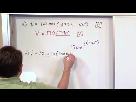 Lesson 10 - Practice With Phasors (AC Circuit Analysis)