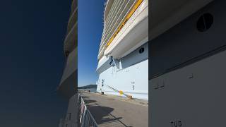 Allure of the Seas docked in Florence, Italy! #royalcaribbean #allureoftheseas #cruiseship #cruise