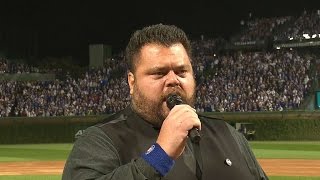 NLCS Gm1: John Vincent performs the national anthem