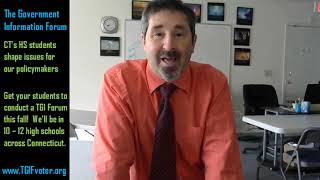 2019 June 30 TGIF Your high School hosts The Govt Info Forum