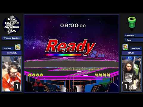 NE Melee Arcadian 2025 - MATE | 22K (Sheik) vs. Brub (Fox) - SSBM WQF