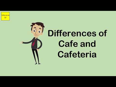 Diferenças de café e cafeteria