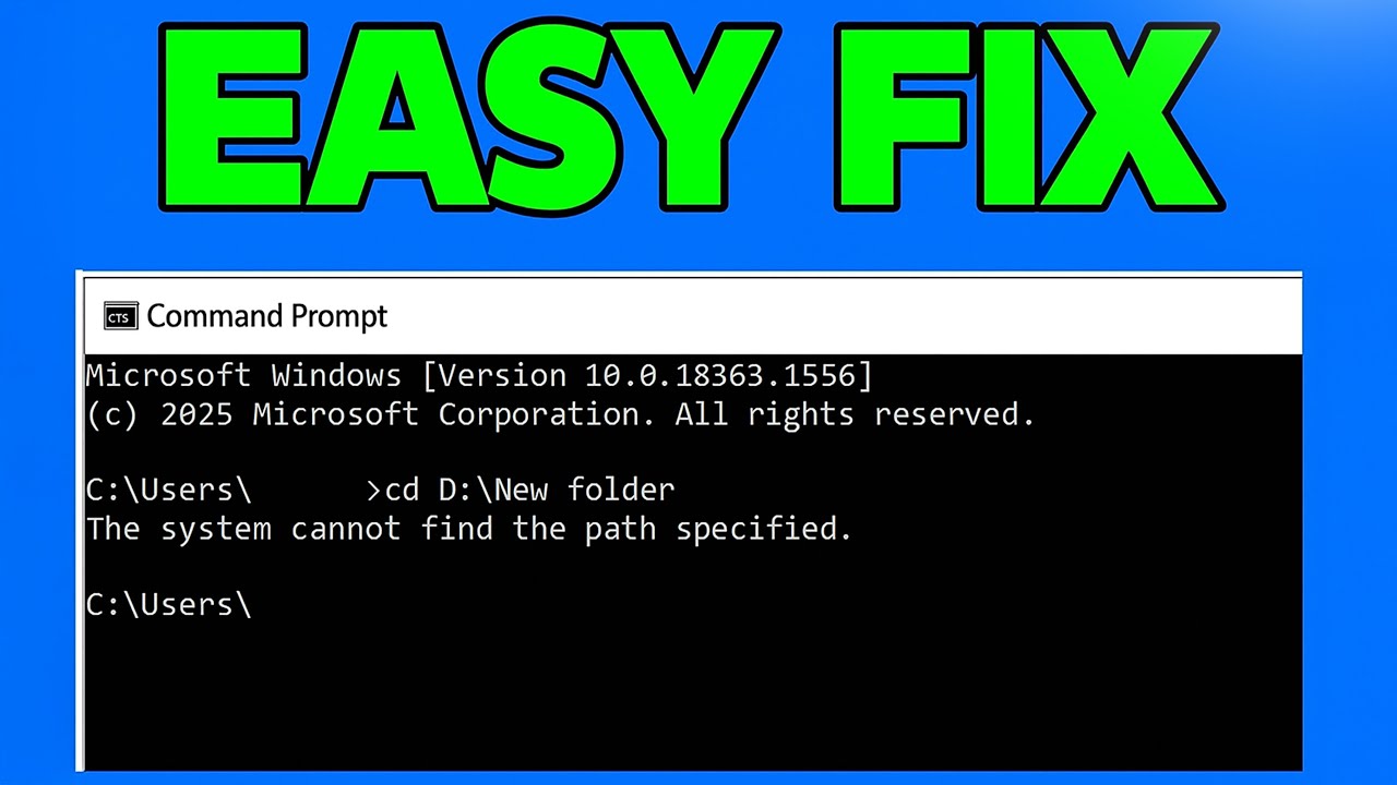 How To Fix System Cannot Find The Path Specified in Windows - NEW 2026 ✅