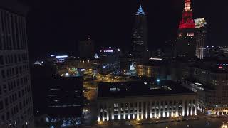 Cleveland NightScape via Drone