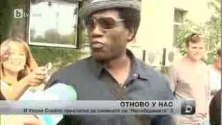 WESLEY SNIPES arriving in BULGARIA for THE EXPENDABLES 3 (2014) filming