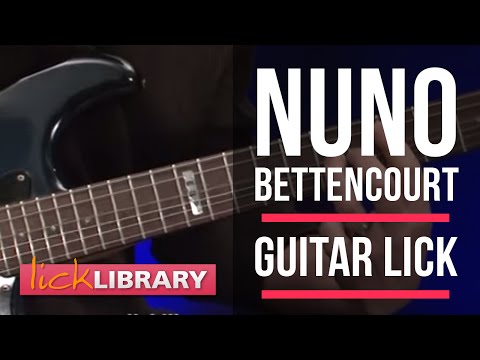 Nuno Bettencourt Style Lick Guitar Lesson With Andy James Licklibrary