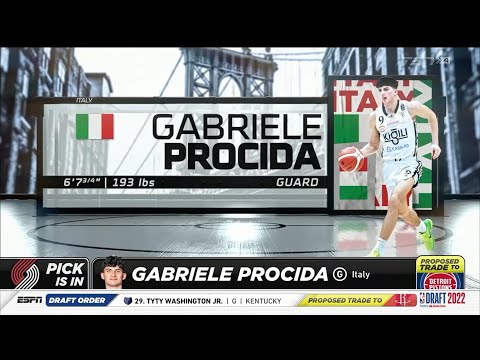 Gabriele Procida, NBA Draft 2022