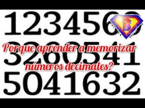 Porque aprender a memorizar números?