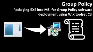 Group Policy: Packaging EXE into MSI for Group Policy software deploym