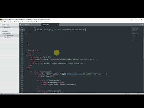 Registration and login using Php and Mysql