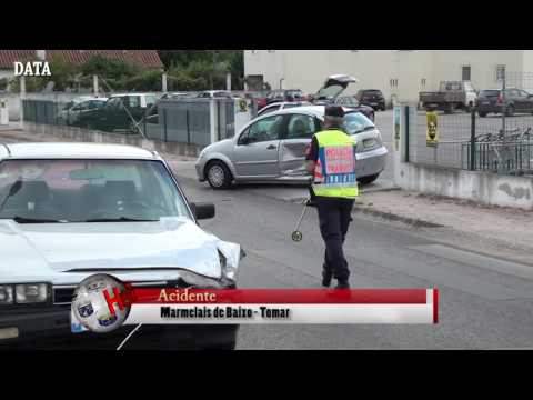 TOMAR – Colisão em Marmelais provocou um ferido… estragos consideráveis nos veículos
