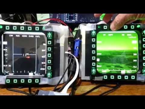 Thrustmaster Cougar MFDs 4:3 x 8" - F16 BMS