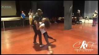 Zouk Demo - Carlos and Fernanda   Barcelona Fall in love  PZC 2015