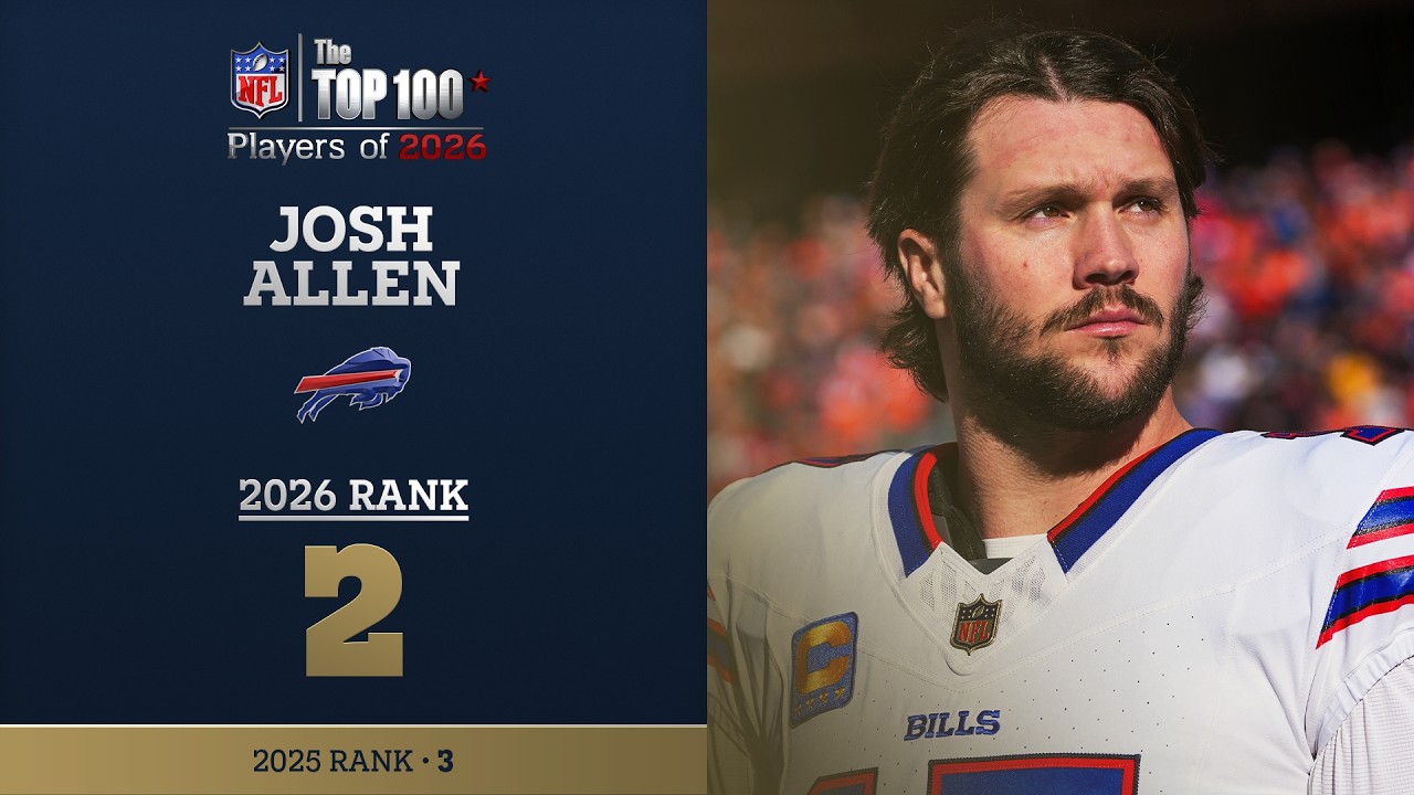 2: Josh Allen (QB, Bills) | Top 100 Players of 2026