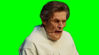 Godwin Baxter (Willem Dafoe) "I am a man of science!" Poor Things green screen