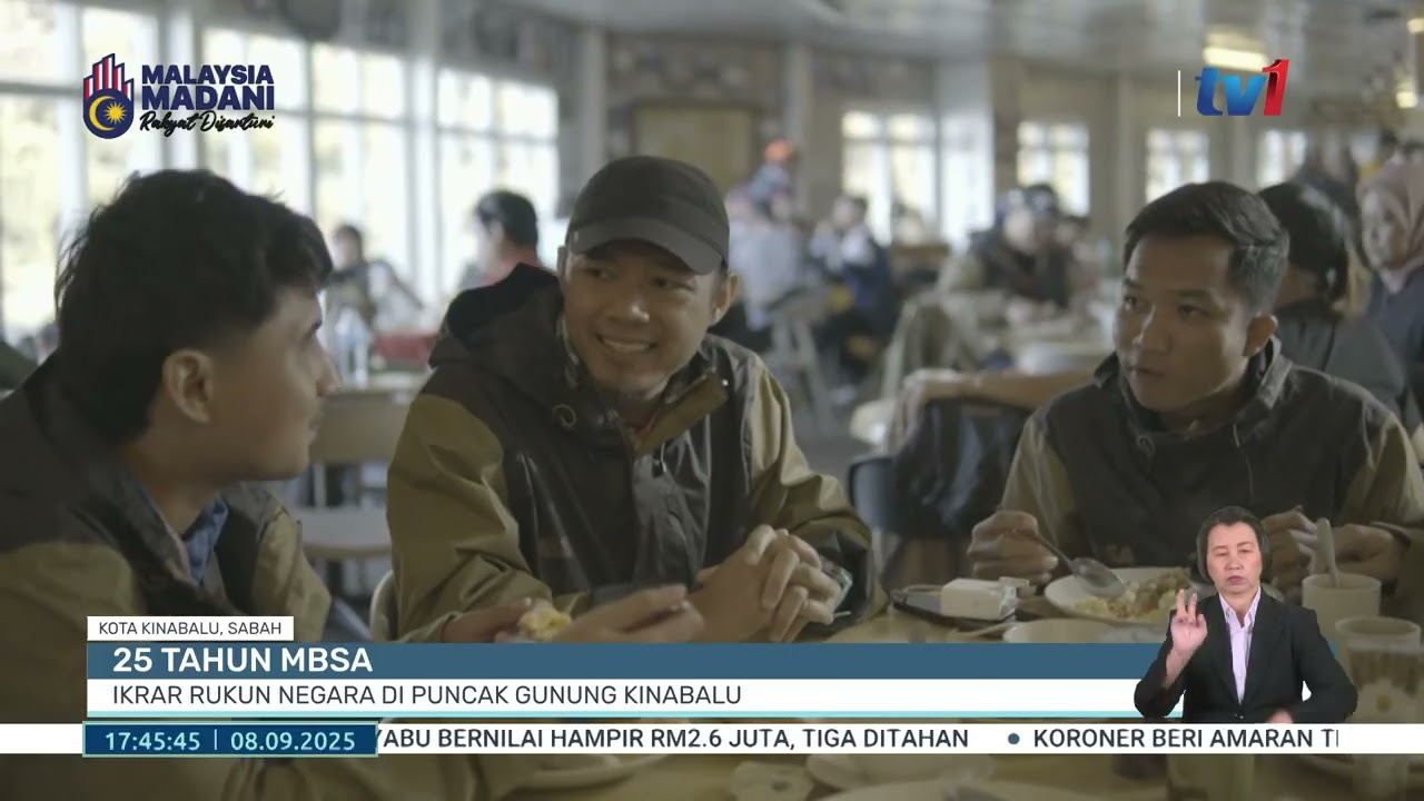 8 SEPT 2025 -  BERITA WILAYAH - 25 TAHUN MBSA: IKRAR RUKUN NEGARA DI PUNCAK GUNUNG KINABALU