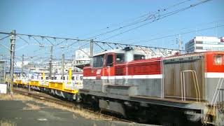 キヤE195系甲種輸送DE10 1651が牽引豊橋駅にて