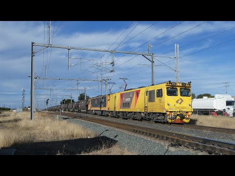 Aurizon and Pacific National Coal Trains Around Blackwater Queensland.