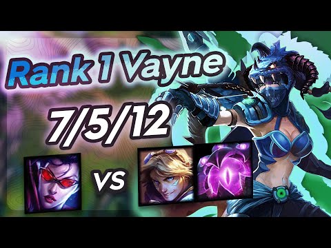 Vayne Vs Ezreal Velkoz - ADC Gameplay
