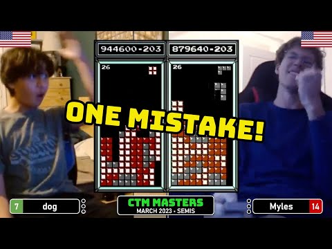 ON ANOTHER LEVEL! Dog, Myles | Semis | Classic Tetris Monthly Masters