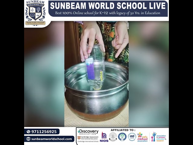 Sunbeam World School Students Conduct Science Experiment 🔬
