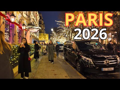 Paris, France🇫🇷 - Paris Christmas Lights 2026 | Christmas Walk 4K | Paris 4K | A Walk In Paris