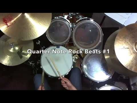 Drum Lesson Resources: Quarter Note Rock Beats #1