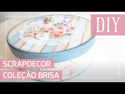 DIY - Caixa Scrapdecor Coleção Brisa - Arte Fácil
