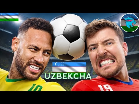 Mr Beast vs Neymar Jr Uzbek tilida @MrBeast Dublaj
