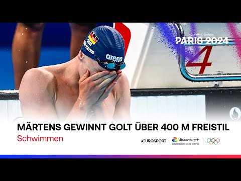 Olympia 2024 in Paris | Schwimmen | Märtens holt über 400 m Freistil erstes Gold für Deutschland