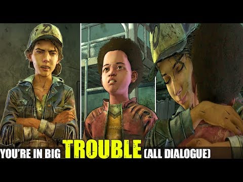 AJ calls Clementine a STuPiDHEAD (All Dialogue Choices) TWD The Final Season