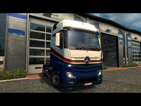 За рулём нового Mercedes-Benz new actros 2014 | ETS2MP T-T Company