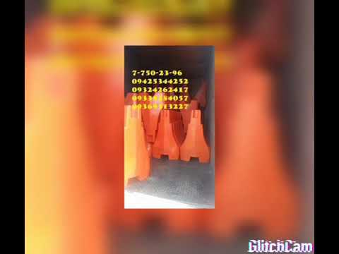 Plastic road barrier