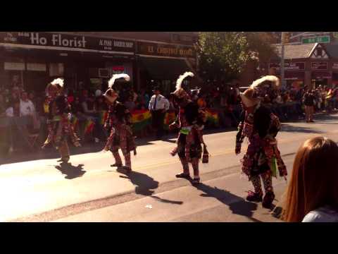 Bolivian Parade NY 2013 Tinkus Tiataco , Folklor Oriental