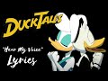 DuckTales Hear My Voice Donald S Song Lyrics Louie S Eleven