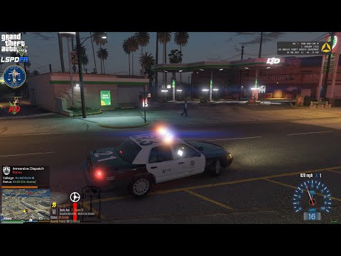 GTA V - LSPDFR 0.4.9🚔 - LSPD/LAPD - K9 Unit - CVPI - Store Robbery In-Progress | Shots Fired - 4K